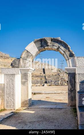 Philippi ist in der Nähe der Ruinen der antiken Stadt und ist Teil der Region Ostmakedonien und Thrakien in Kavala, Griechenland. Stockfoto