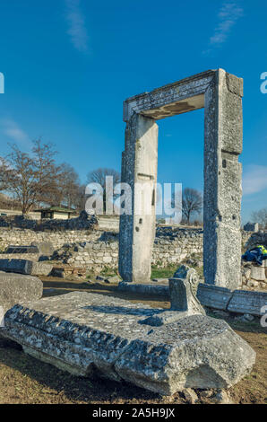 Philippi ist in der Nähe der Ruinen der antiken Stadt und ist Teil der Region Ostmakedonien und Thrakien in Kavala, Griechenland. Stockfoto