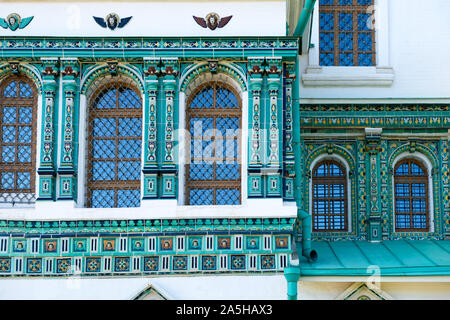 Die restaurierten Fliesen- Einrichtung der Kathedrale der Auferstehung Christi in der Auferstehung, das Neue Jerusalem Kloster in der Stadt Istra, Moskau Regio Stockfoto