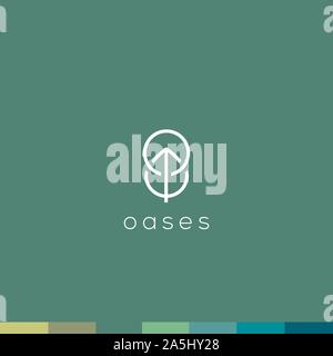 Baum Vektor Logo. Baum Symbol. Natur vektor Logo. Wald Emblem Stock Vektor