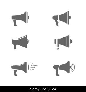 Megaphon Vector Icons Stock Vektor