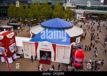 Frankfurt, Deutschland Oktober Außenbereich der Frankfurter Buchmesse Stockfoto