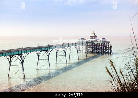 Der Pier in Clevedon North Somerset, VEREINIGTES KÖNIGREICH Stockfoto