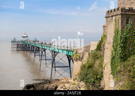Der Pier in Clevedon North Somerset, VEREINIGTES KÖNIGREICH Stockfoto