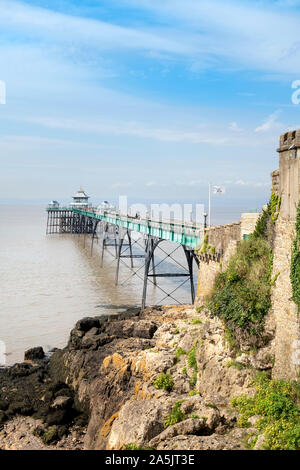 Der Pier in Clevedon North Somerset, VEREINIGTES KÖNIGREICH Stockfoto