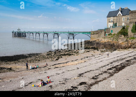 Der Pier in Clevedon North Somerset, VEREINIGTES KÖNIGREICH Stockfoto