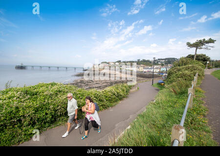 Mit seinem viktorianischen Pier North Somerset, UK Clevedon Stockfoto
