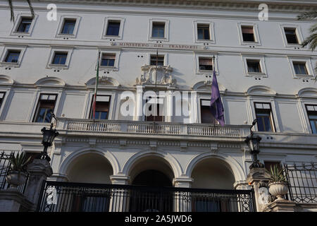 Rom, Italien, 18. Oktober 2019: Der Sitz des Ministeriums für Verkehr Stockfoto