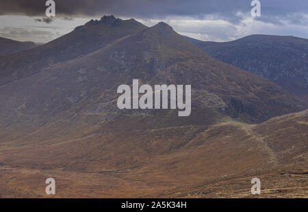 Die Berge von Mourne entlang der mourne Wall, Newcastle, County Down, Nordirland Stockfoto