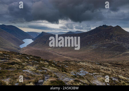 Die Berge von Mourne entlang der mourne Wall, Newcastle, County Down, Nordirland Stockfoto