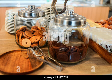 Dänische Kekse Gebäck im Cafe und Bäckerei Stockfoto