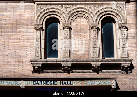 Carnegie Hall bei 881 Seventh Avenue in Manhattan, New York City Stockfoto