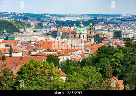 Blick über die Stadt von Prag (Tschechische Republik) Stockfoto