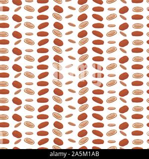 Thema große farbige nahtlose Datum Obst Muster, Art der Tapete für Wände. Nahtlose Muster bestehend aus Sammlung Datum Obst, Zubehör bei wallpap Stock Vektor