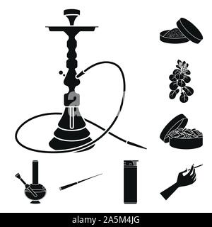 Isoliertes Objekt von Anti- und Gewohnheit Symbol. Erhebung von Antidumping und Tabak Börse Symbol für das Web. Stock Vektor