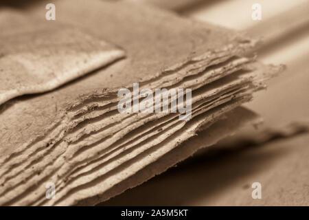 Makro eine Zeitung closeup Bild Stockfoto