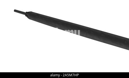 Sonnenschirm Sonnenschirm geschlossen, Ansicht schließen. 3D-Rendering Stockfoto