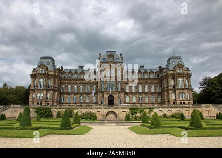 Der Aspekt der Bowes Museum in Barnard Castle, County Durham. Stockfoto