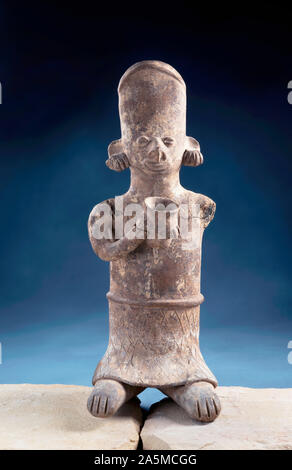 Echten Pre Columbian Figur 19 cm hoch, um 200 v. Chr. bis 200 n. Stockfoto