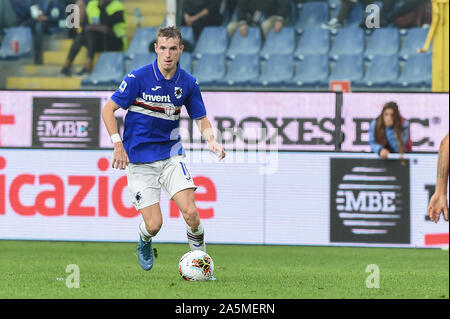 Emiliano Rigoni (sampdoria) bei Sampdoria vs AS Rom, Genua, Italien, 20 Okt 2019, Fußball Italienische Fußball Serie A Männer Meisterschaft Stockfoto