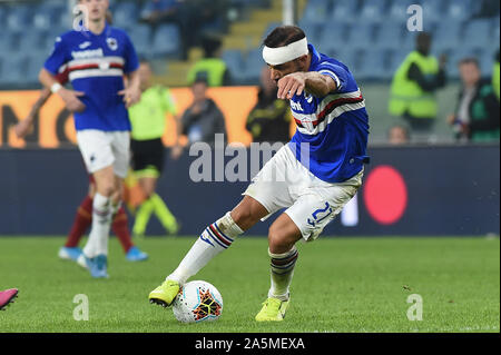 Fabio Quagliarella (sampdoria) bei Sampdoria vs AS Rom, Genua, Italien, 20 Okt 2019, Fußball Italienische Fußball Serie A Männer Meisterschaft Stockfoto