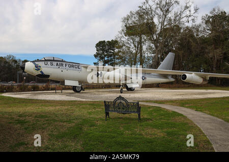 B-47 Stratojet auf Anzeige an dem Nationalen Museum der Mighty Eighth Air Force Stockfoto