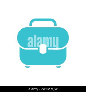 Business Briefcase Finanzen Farbe silhouette Vector Illustration Stock Vektor