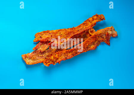 Speck Streifen auf blauem Hintergrund an. Stockfoto