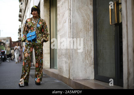 María Brede die Teilnahme an der Show in Mailand auf der Modewoche September 18,2019 Stockfoto