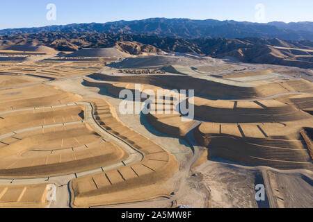 Newhall Ranch master geplante Gemeinschaft im Bau Antennen Stockfoto