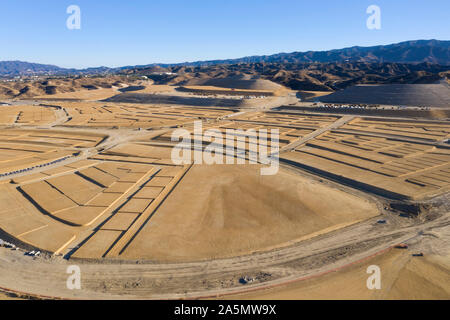 Newhall Ranch master geplante Gemeinschaft im Bau Antennen Stockfoto