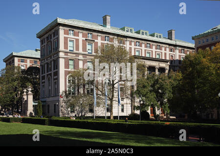 Die Columbia University Campus in Morningside Heights, New York, USA. Hamilton Hall. Stockfoto