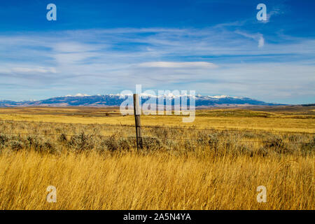 Die Landschaft rund um den Verrückten Berge in South Central Montana, USA. Stockfoto