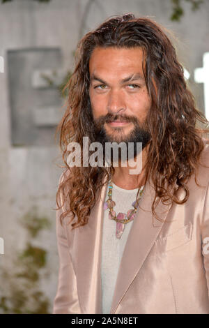 LOS ANGELES, USA. Oktober 22, 2019: Jason Momoa bei der Premiere des AppleTV + EE' im Regency Dorf Theater. Bild: Paul Smith/Featureflash Stockfoto