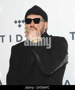 New York, New York, USA. Okt, 2019 21. Gashi besucht die Gezeiten X Rock der Abstimmung Benefizgala bei Barclays Center am 21. Oktober 2019 in Brooklyn, New York: John Palmer/Medien Punch/Alamy leben Nachrichten Stockfoto