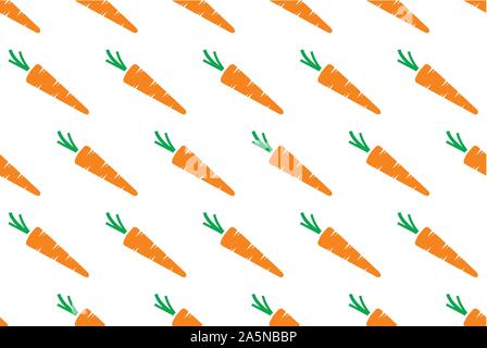 Karotte Muster nahtlose Textur Hintergrund, Vektor, Abbildung Stock Vektor