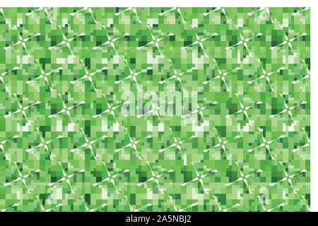 Kleeblatt Muster nahtlose, Vektor Textur Hintergrund Stock Vektor