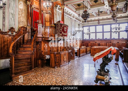 Padova: Museo ebraico: sinagoga Stockfoto