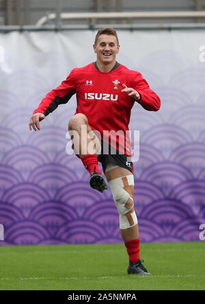 Jonathan Davies während einer Trainingseinheit im Prince Chichibu Memorial Rugby Ground, Tokio. Stockfoto