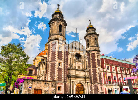 Die Kirche des Erzengels St. Michael in Mexiko Stadt Stockfoto