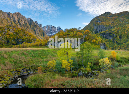 Herbst 2019, Lofoten, Nördliches Norwegen Stockfoto