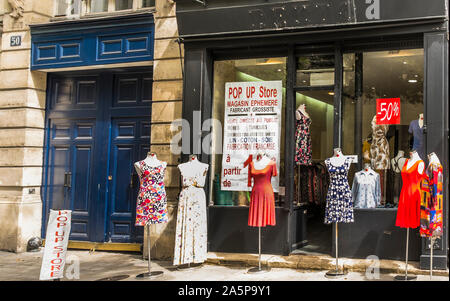 Pop-up-store, Marais Viertel Stockfoto