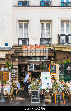 Restaurant La Maison de Verlaine Stockfoto