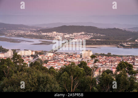 Luftaufnahme der Viana do Castelo, Portugal, Europa. Camino portugiesisch. Stockfoto