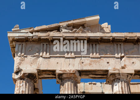 Parthenon auf der Akropolis von Athen, Griechenland. Stockfoto