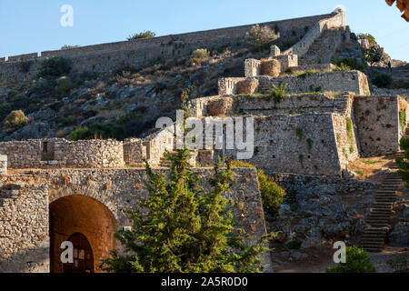 Die Festung Palamidi. Nafplio, Griechenland Stockfoto