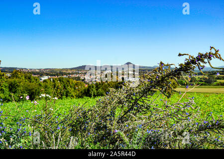 Landschaft/Panorama Staufer Berg/Göppingen Schloss Filseck Stockfoto