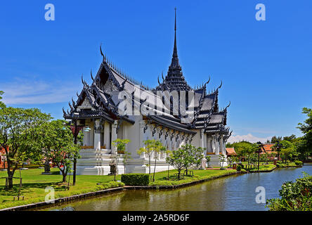 Thailand, Ayutthaya, Replika, Sanphet Prasat Palace in Muang Buran, antike Stadt in der Nähe von Bangkok Stockfoto