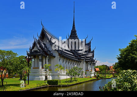 Thailand, Ayutthaya, Replika, Sanphet Prasat Palace in Muang Buran, antike Stadt in der Nähe von Bangkok Stockfoto