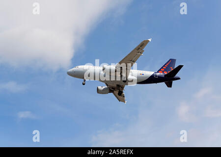 Airbus A319-100, Brussels Airlines Stockfoto